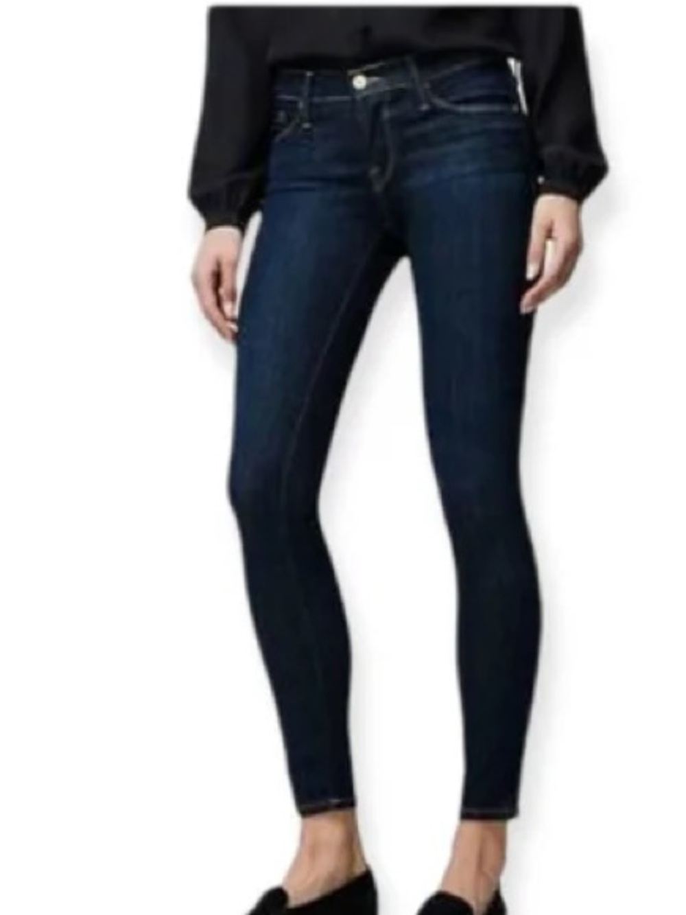 Frame Le Skinny de Jeanne Jeans in Wellington Dark Blue Wash size 27